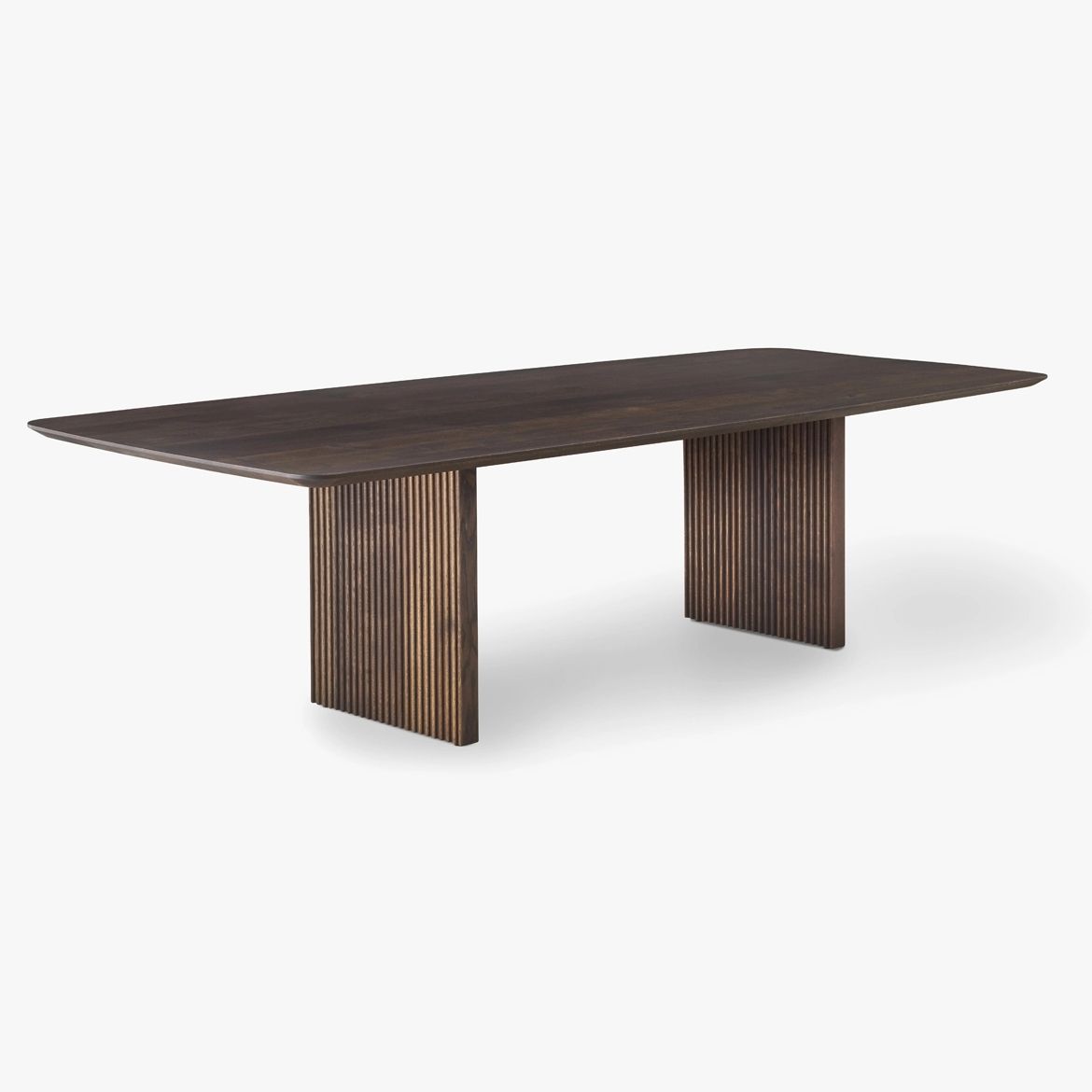 Mesa rectangular contemporánea de madera sólida Mesa de madera para cocina y comedor para la cocina y el comedor
