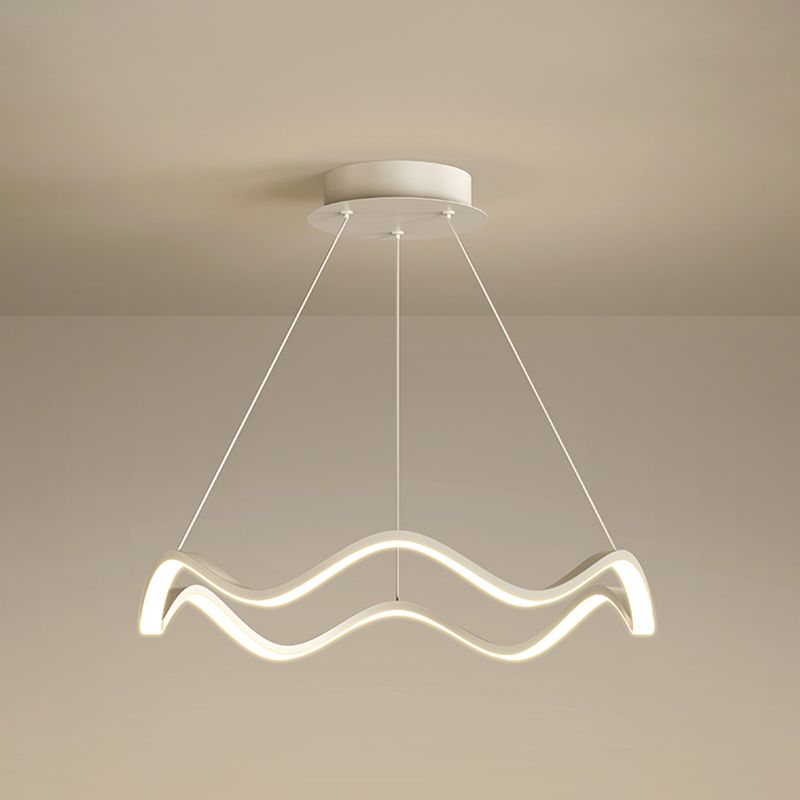 Metal Circle Ceiling Pendant Nordic Modern 1-Light Ceiling Lighting Fixtures