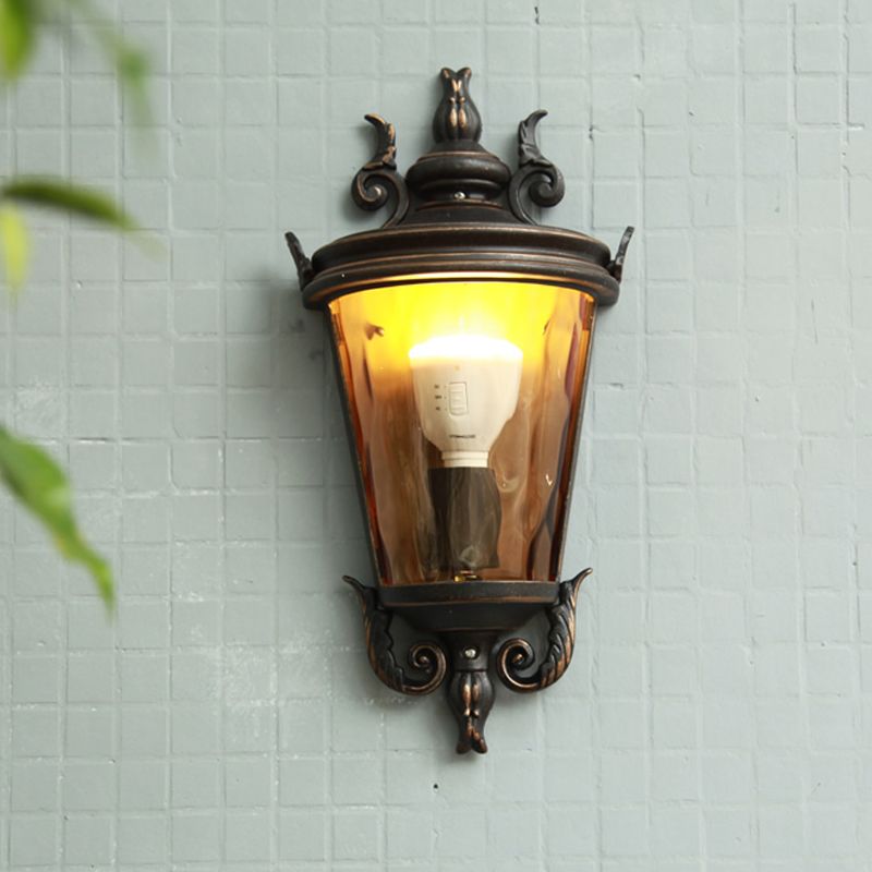 Country Lantern Sconce Light 1 éclair