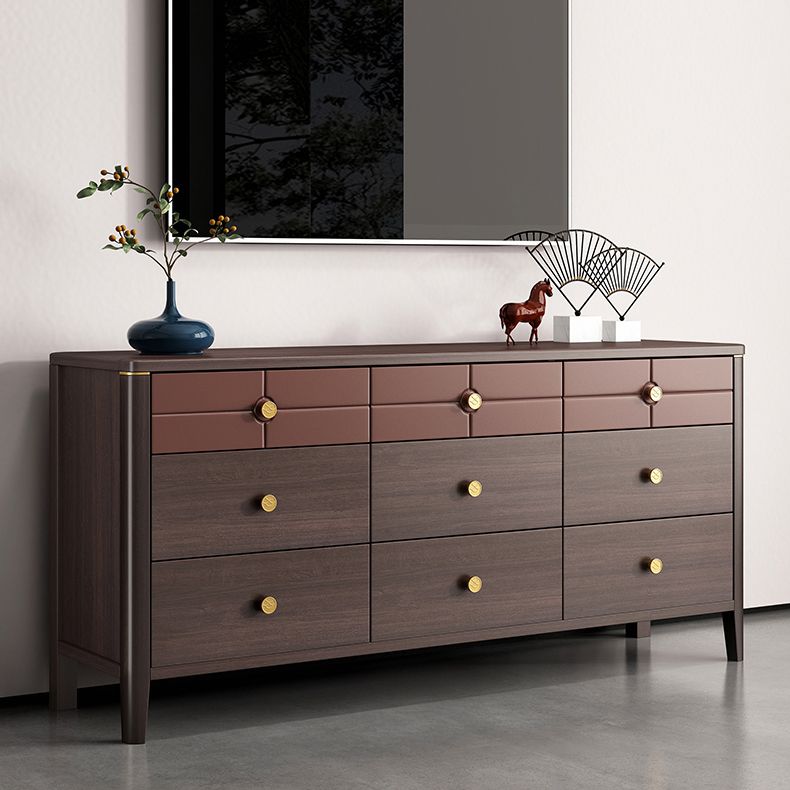 Square Straight Legs Accent Chest Mid-Century Modern Chest with Drawer