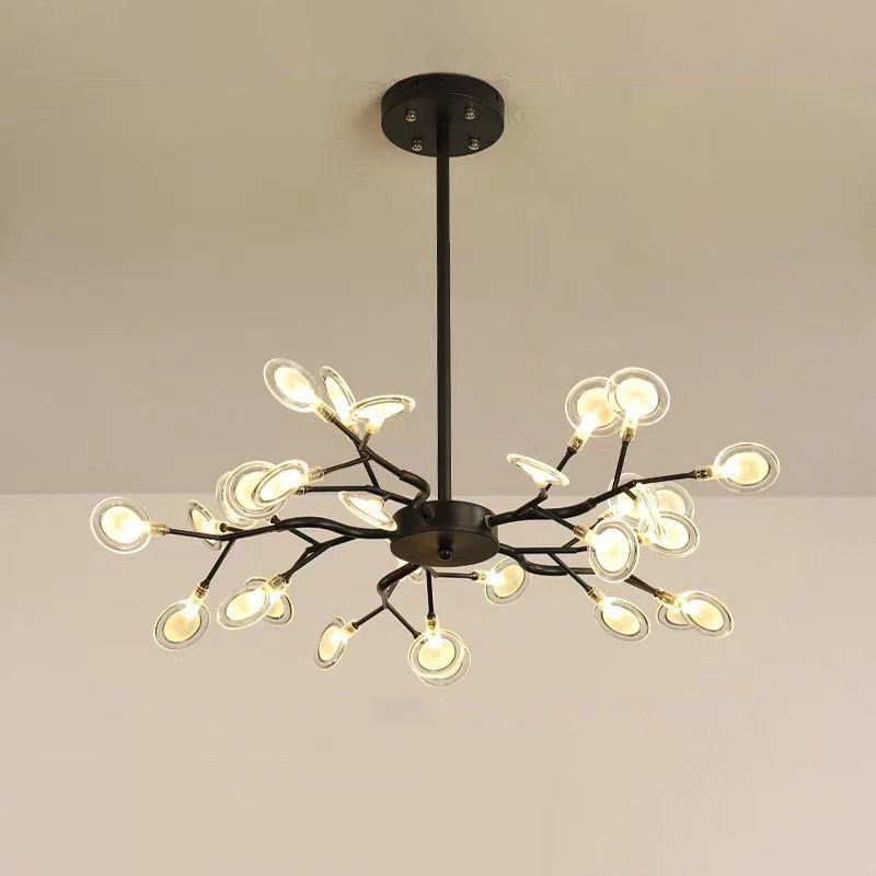Simplicity Branched Firefly Chandelier Light Acrylic Living Room LED Pendant Light Fixture