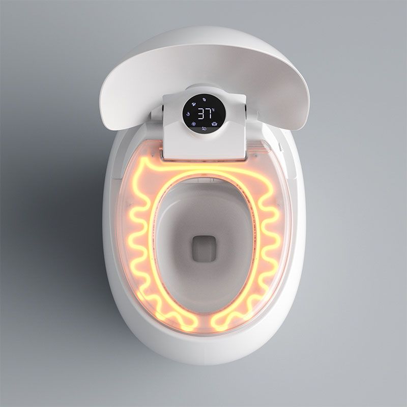 Modern Siphon Jet Flush Toilet Colonial White Heated Seat Urine Toilet with Toilet Seat