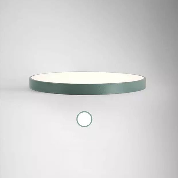 Lampada da soffitto a LED di forma rotonda stile moderno amaretto 1 luce da incasso con paralume in acrilico