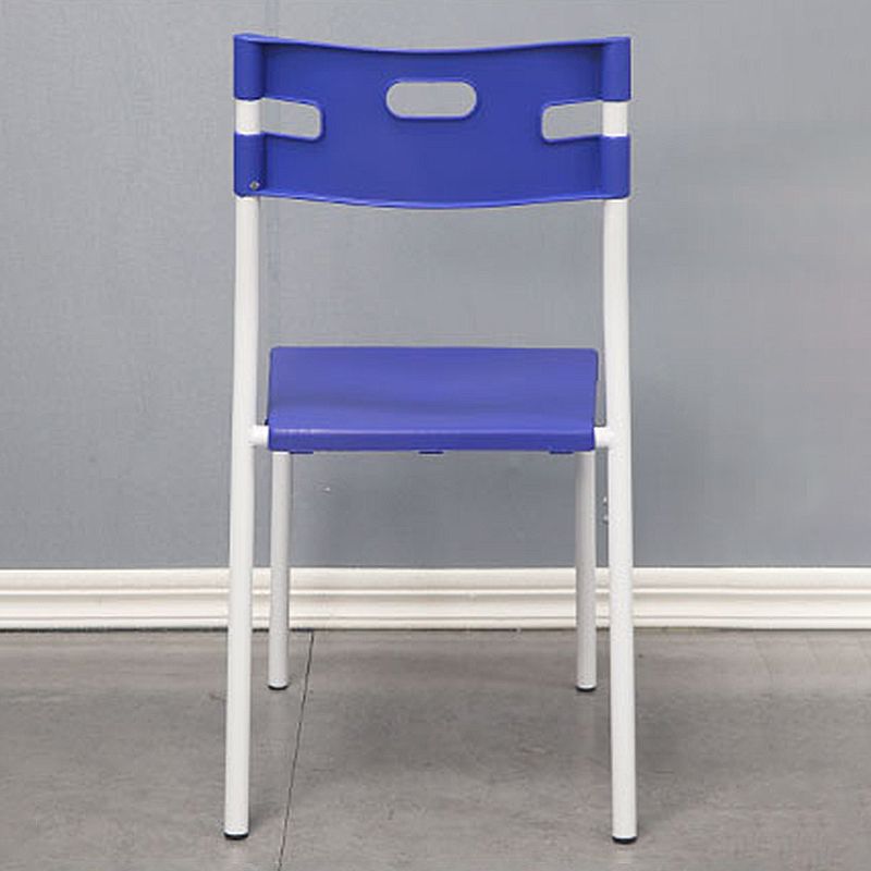 Chaises de salle à manger en plastique contemporaines, chaise sans bras latérale à dossier ouvert pour usage au restaurant