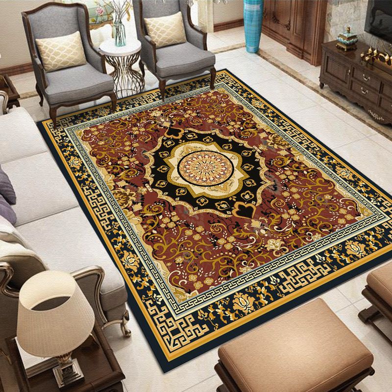 Tapis boho à chaux à chaux à chaux à chaux polyester le tapis lavable de machine non glissée pour animaux de compagnie pour animaux de compagnie pour décoration intérieure