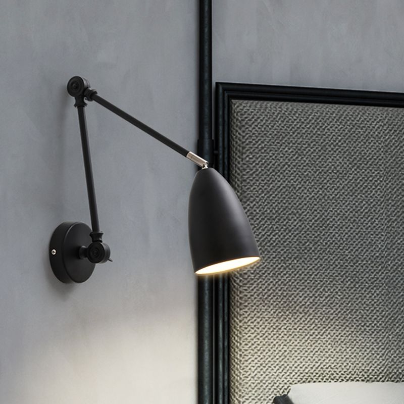 Contemporary Style Conical Wall Mounted Light Metal Bedroom Wall Mounted Lighting