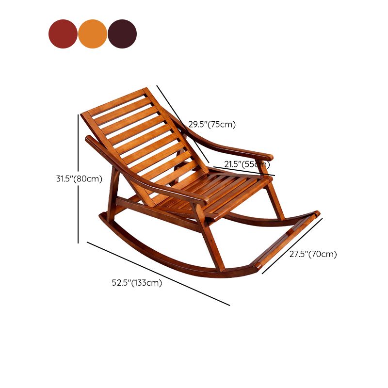 Modern Rocker Chair Solid Wood Frame Spindle Rocker Chair for Living Room
