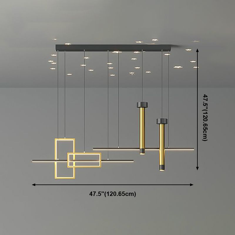 Modern Silica Gel LED Island Lighting Ideas Chandelier Lamp for Dining Room