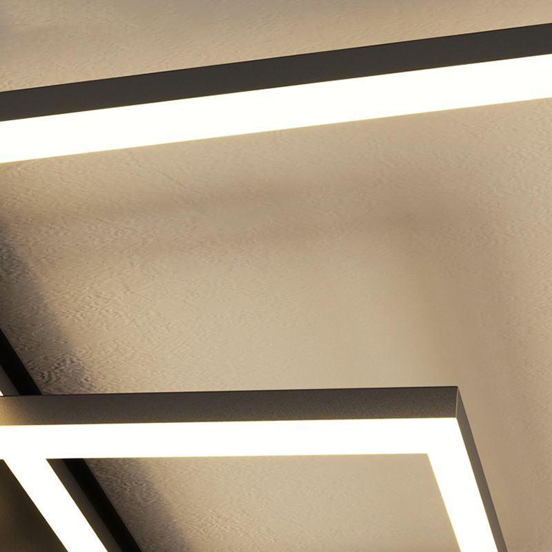 Lampada a filo contemporaneo geometrico 4 lampade a filo in metallo in metallo in nero