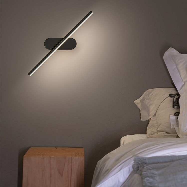 Teste singole fullponi a parete a filo in lampada a sconde moderna nera/in ottone