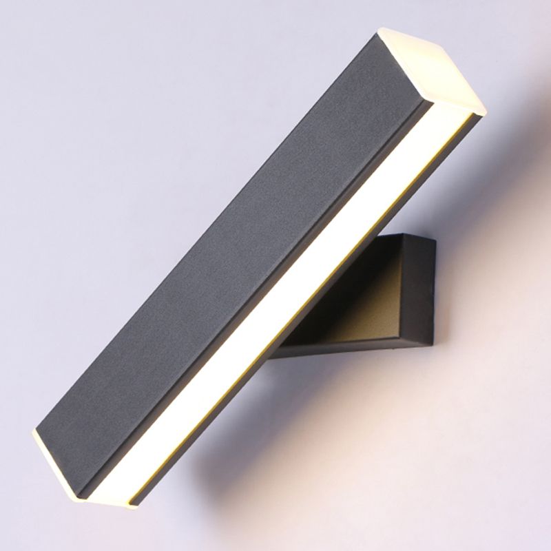 Linear Wall Mount Lighting Simple Metal 1 Light Wall Mounted Light for Bedroom