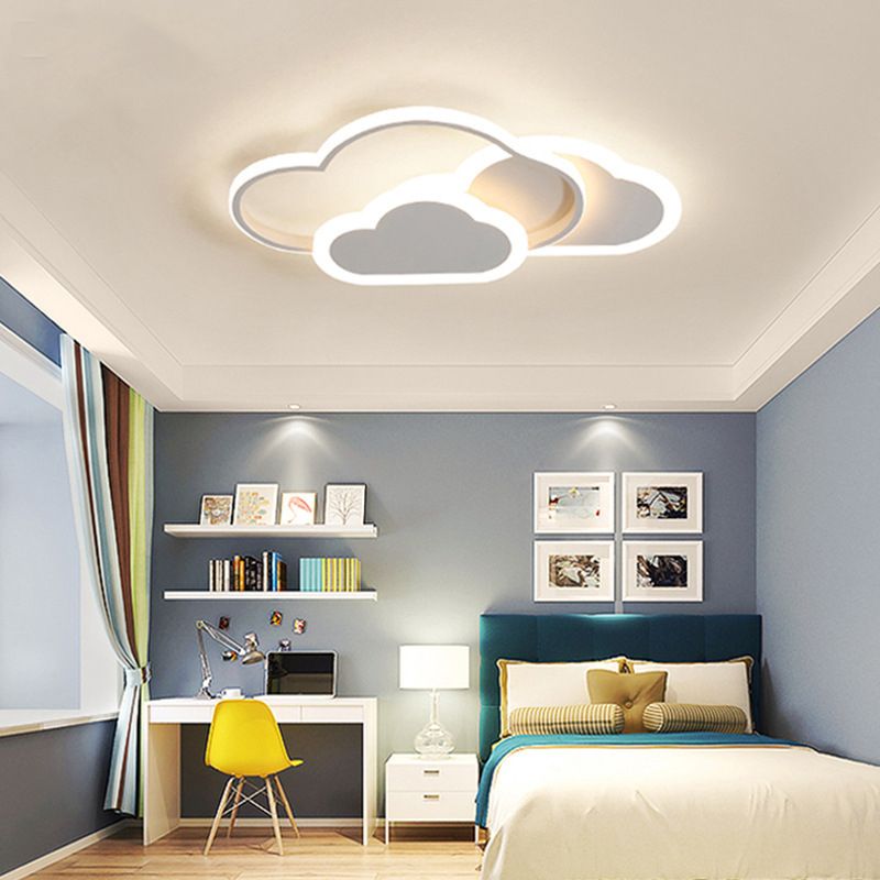 Scandinavische stijl metalen inbouw plafondlamp Cartoon vorm LED inbouwverlichting voor kinderslaapkamer