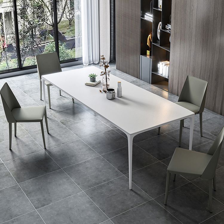 Simplicity Sintered Stone Rectangle Table 4 Legs Base Table for Home