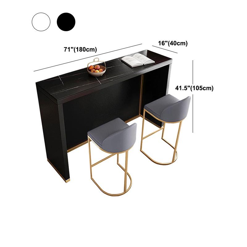Indoor Double Pedestal Cocktail Bar Table Modern Pub Height Dining Table