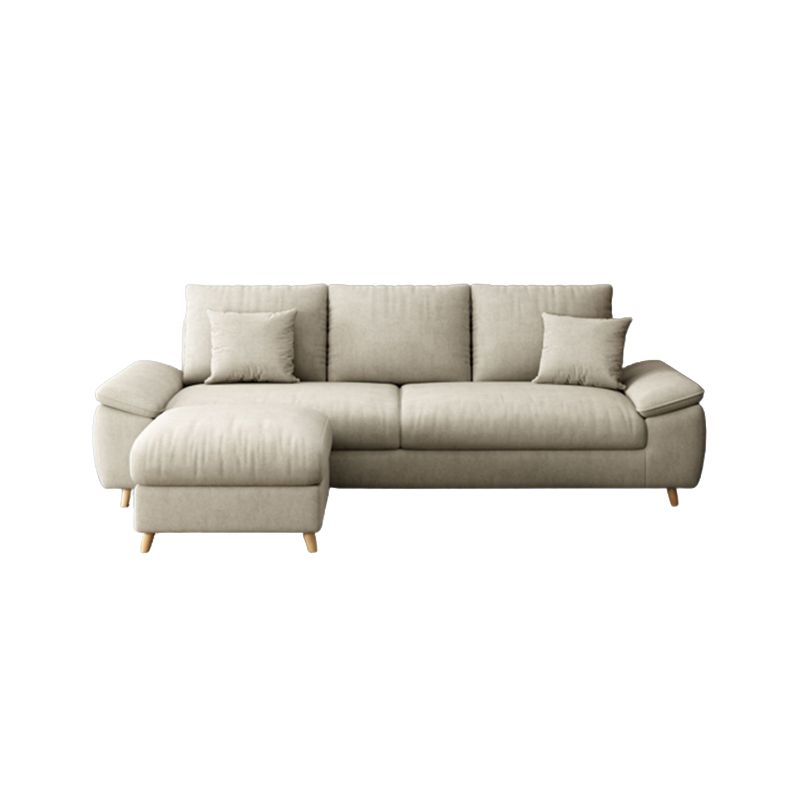 84.65"W √ó 59.06"D √ó 34.65"H Pillow Top Arm Sectionals with Removable Cushions
