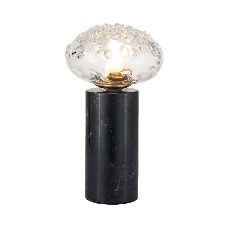 Lampada da tavolo a 1 tavolo contemporanea Black Lettura ovale Luce