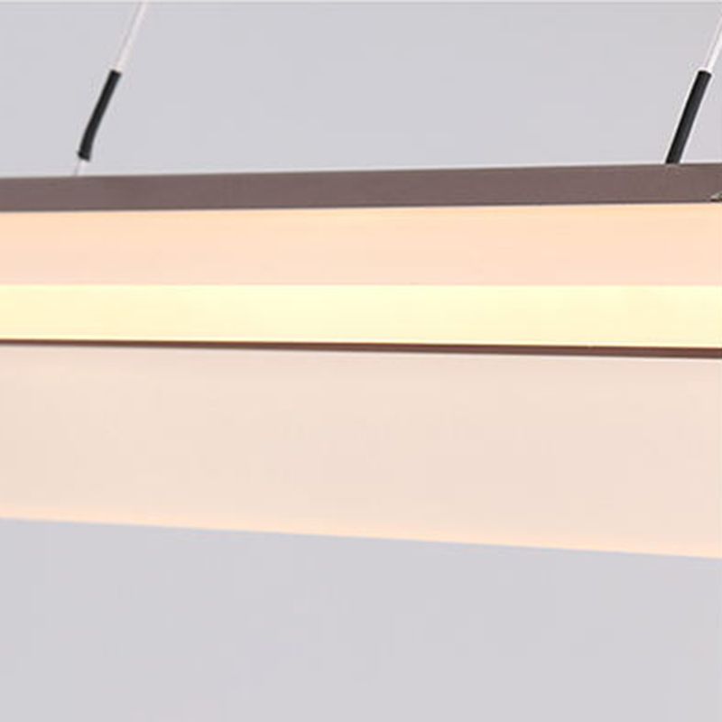 Simple LED Island Light Modern Style Metal Hanging Light for Dining Room