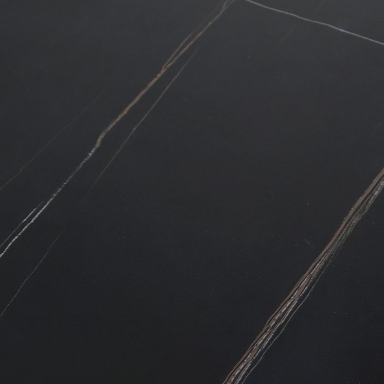 Modern Style Stone Bistro Bar Table Rectangle Metal Base Bar Table