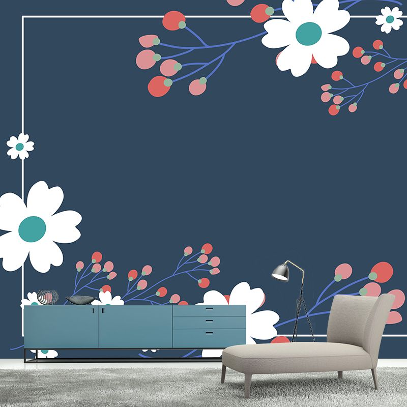 Fancy Mildew Tropical Wall Mural Resistant Wallpaper for Home Decor