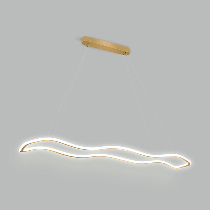 Metal Geometry Shade Island Pendant Modern Style 1 Light Island Lighting for Living Room