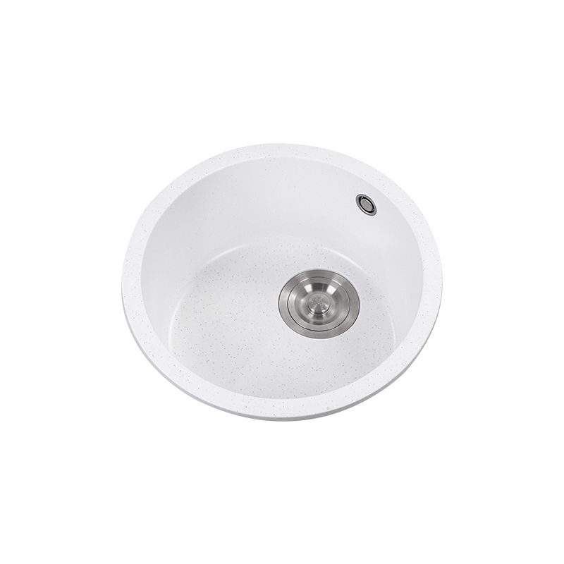 Single Bowl Kitchen Sink Modern Quartz Kitchen Sink with Round Shape