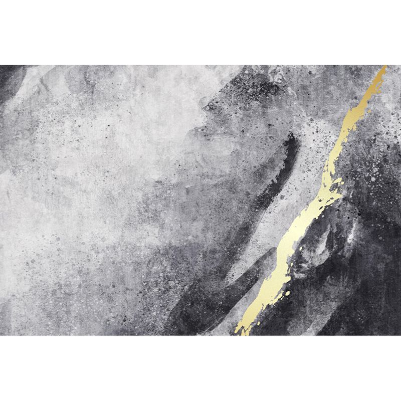 Simplicity Color Blooming Rug Multicolor Polyester Area Carpet Anti-Slip Backing Rug for Living Room