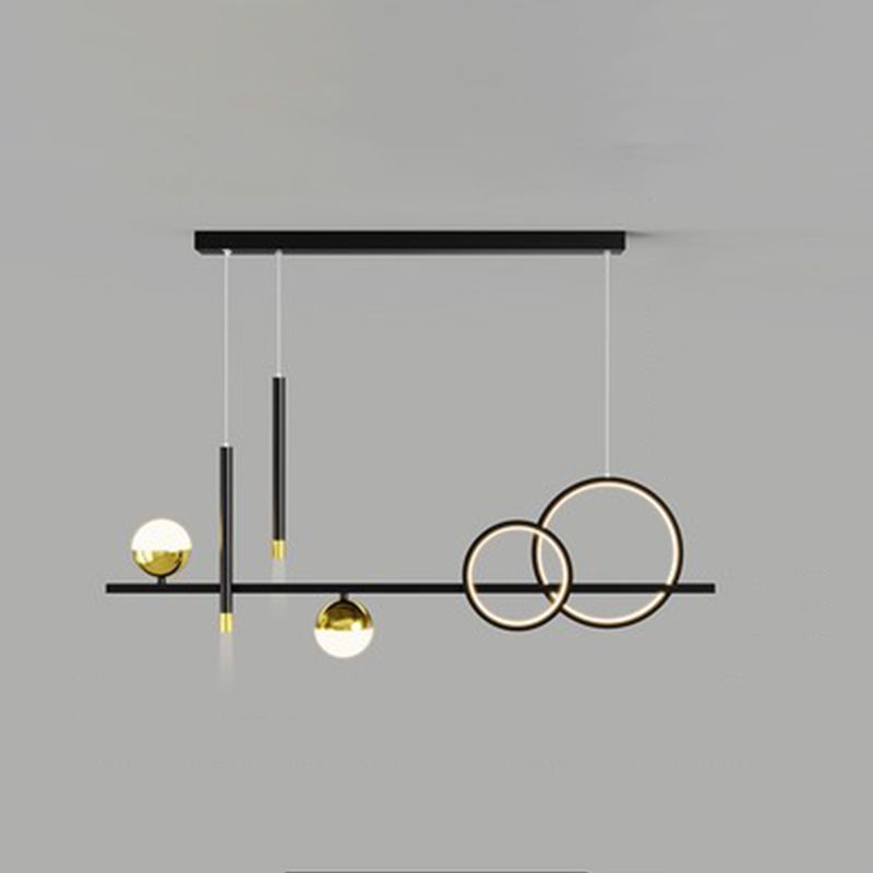 Aluminum LED Island Lighting Contemporary Ceiling Pendant Light for Dining Room