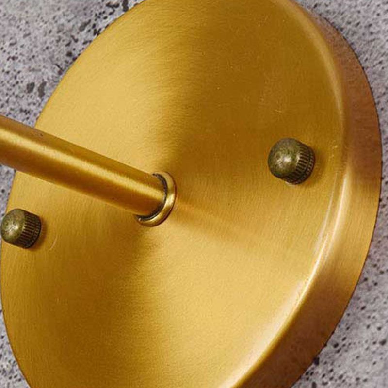 1 Light Wall Mount Lighting Industrial Wall Mounted Lamps in Gold for Living Room