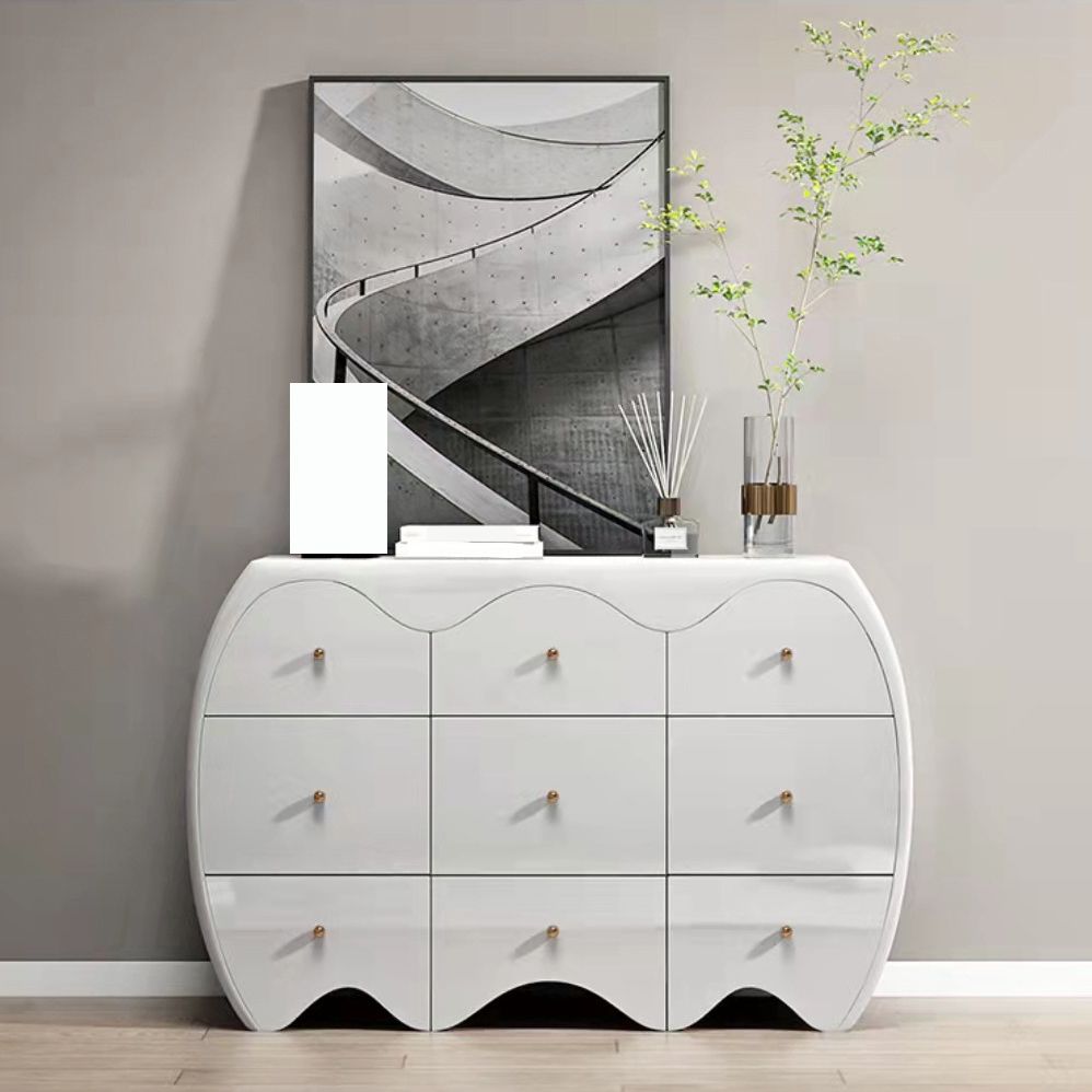 Classic Storage Chest Glam Storage Chest Dresser with 9 Drawers , 15.6 Inch Width