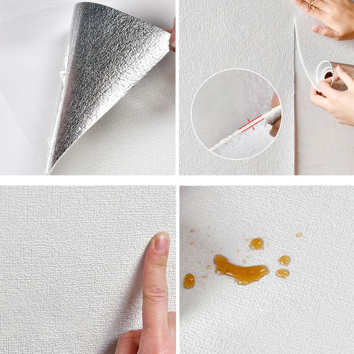 Water Proof Pearl Wainscoting PVC Wall Access Panel Peel and Stick Foam Baseboard