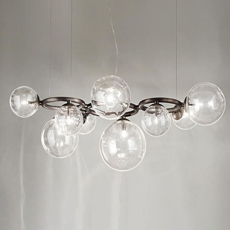 Candelier en forma de mundo 2 Color Candelera minimalista opcional para dormitorio de comedor