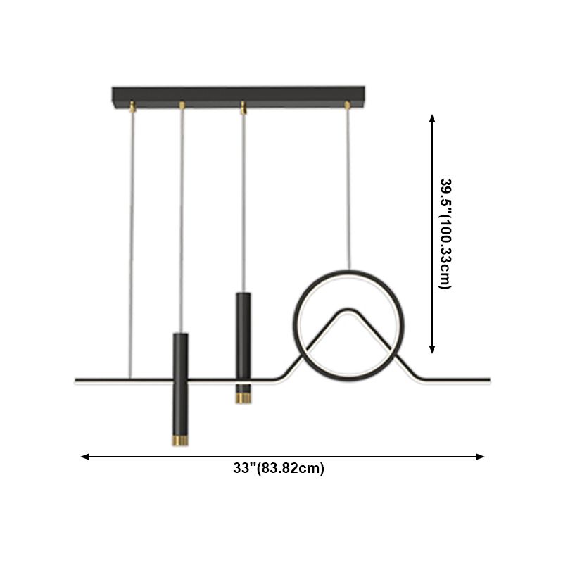 Moderne LED -Island Leichte LED LED Hanging Lampenvorrichtung für Esszimmer