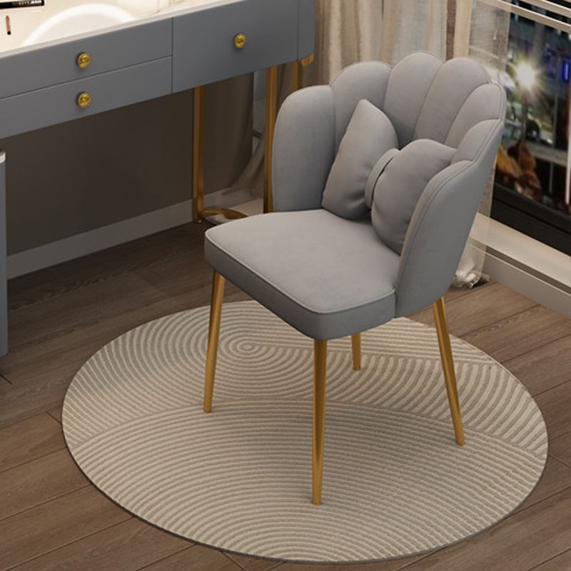 Glam Stone Make-up Vanity Dressing Bedroom Table Stool Set with Drawer