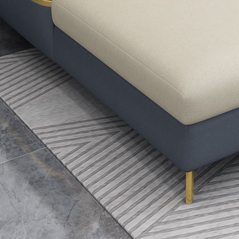 124.01" L x 70.86" W x 35.43" H Faux Leather Sectional Pillow Top Arm Sofa and Chaise