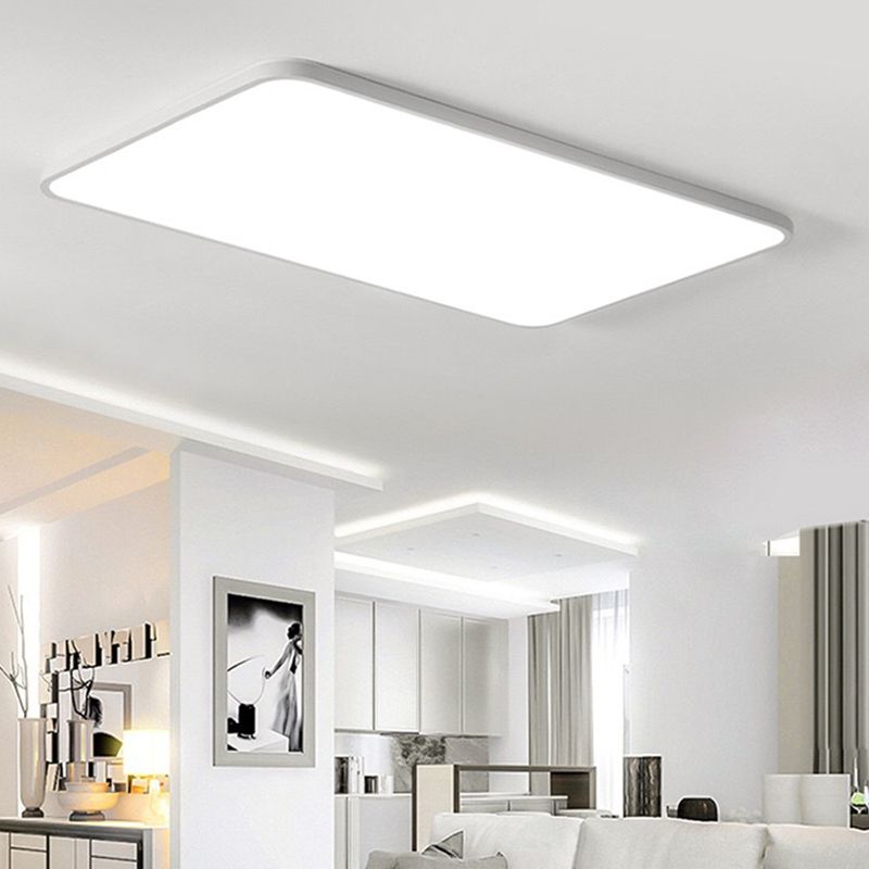 Rectangular Flush Mount Light Fixtures Modern Acrylic Flush Light