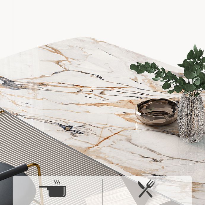 Glam 1/2/5/6/7 Pieces Dining Set Sintered Stone Dining Table Set