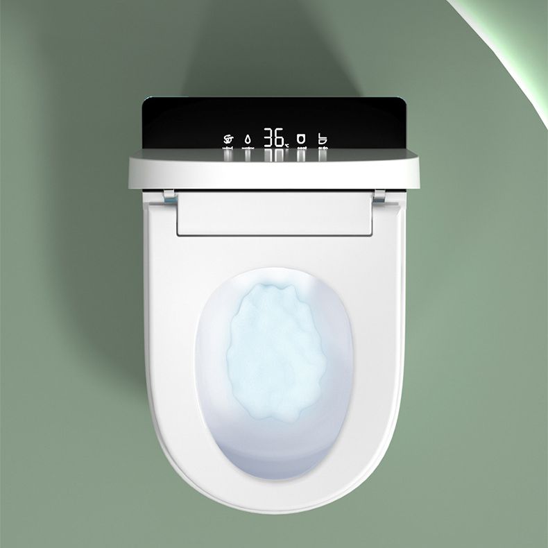 Modern Flush Toilet Heated Seat One-Piece Toilet with Slow Close Seat