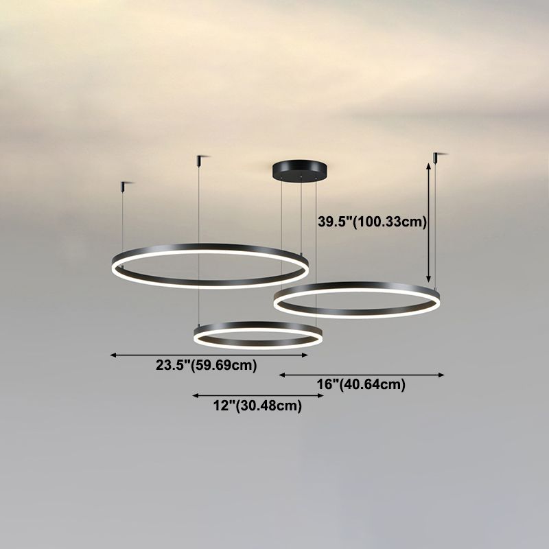 Lámpara de colgación de múltiples luz de estilo moderno de lámpara moderna de forma moderna para dormitorio