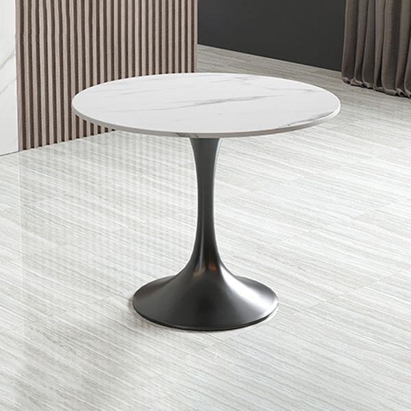Modern Round Dining Table Sintered Stone Tulip Table for Dining Room