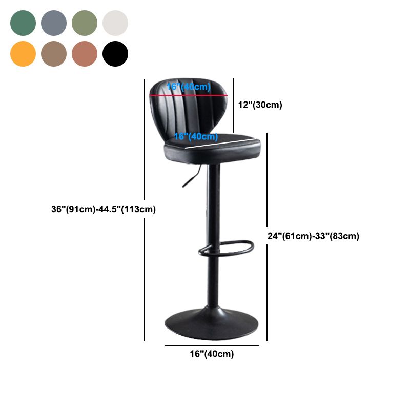 Modern Style Liftable Bar-stool Metal Counter Bar Stool with Metal Legs for Restaurant