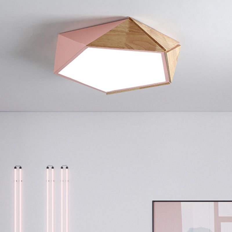 Nordic Style Kleurrijke Macaron Flush Mount Plafond Licht voor Kid's Room