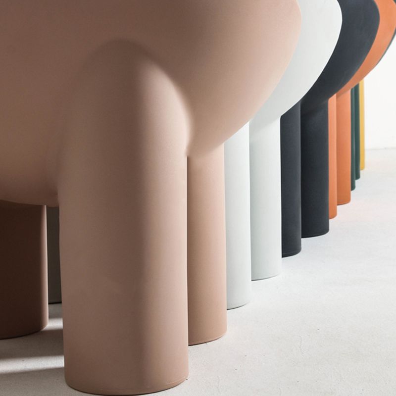 22.44" W √ó 32.68" L √ó 24.80" H Slipper Chair Armless Accent Chair with Basic Four Leg