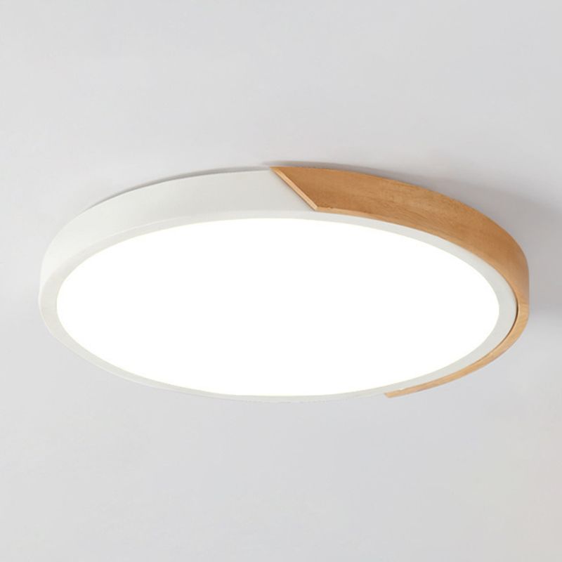 Nordic Led Ceiling Light Modern Minimalist Creative Bedroom Living Room Personality Round Macaron Multi-color Iron Lamps