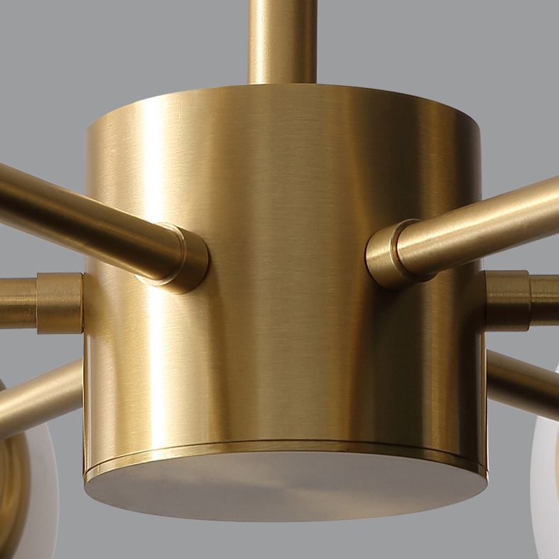 Globe Chandelier Light Fixture Modern Simplicity Crystal Pendant Lighting for Restaurant