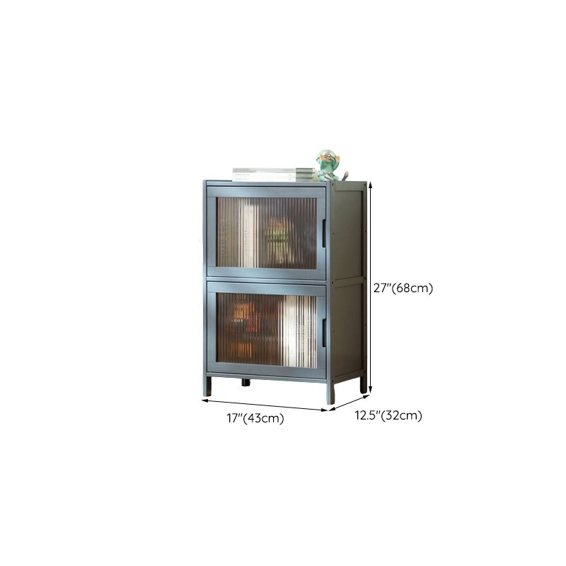 Modern Accent Cabinet with Doors and Straight Legs for Living Room