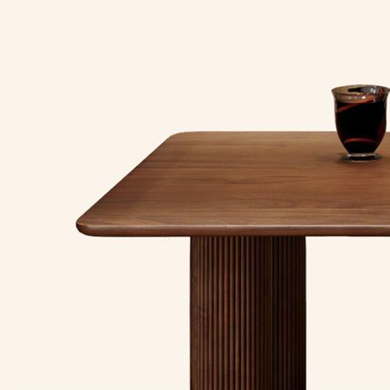 Free Form Wood Dining Table Pinewood Table Contemporary with 3 Legs