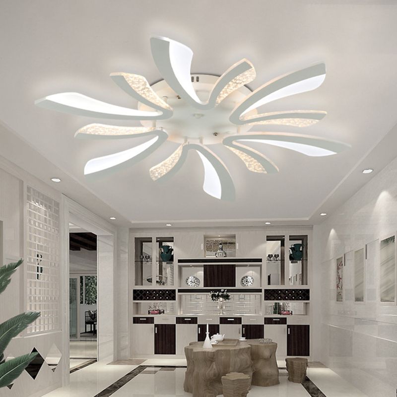 Dandelion Close to Ceiling Lighting Nordic LED Ceiling Mount Lamp with Acrylic Shade