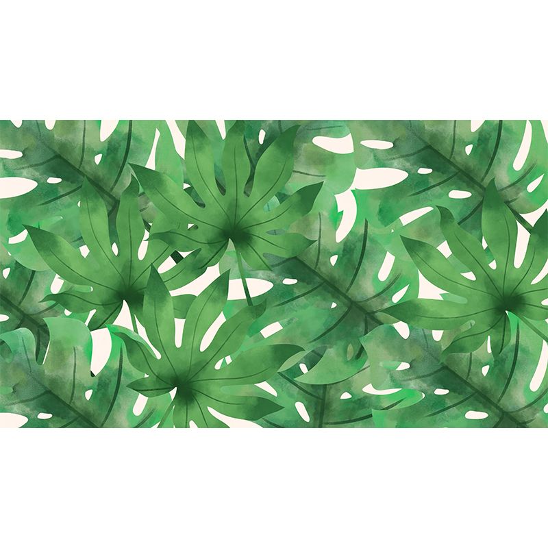 Mildew Resistant Tropical Plant Mural Wallpaper Decorative Wall Art for Decoration