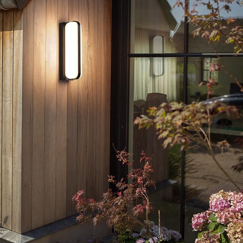 Simple Wall Sconce Waterproof Outdoor Sconce Light Fixture in Black