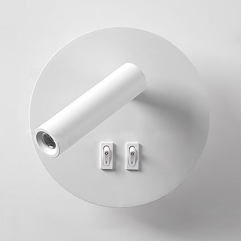 Eisenwandleuchten moderne zwei leichte Wandmontage -Leselampe für Bett